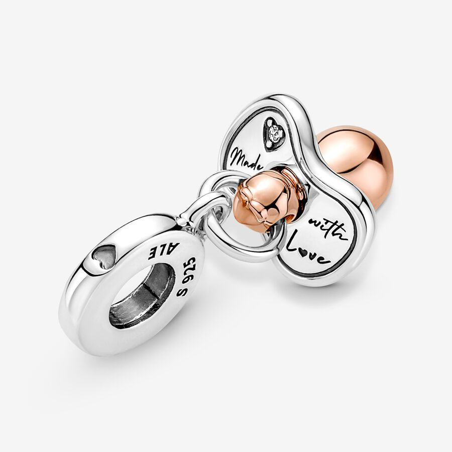 Pandora Baby Pacifier Dingla Two-tone | 372GBYKNL