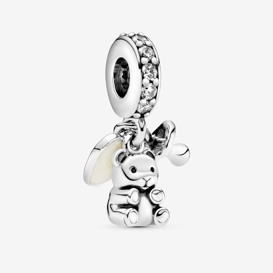 Pandora Baby Teddy Bear Dingla Silver | 082HCPYFB