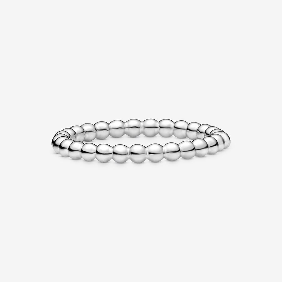 Pandora Beaded Band Silver | 814BGXZWQ