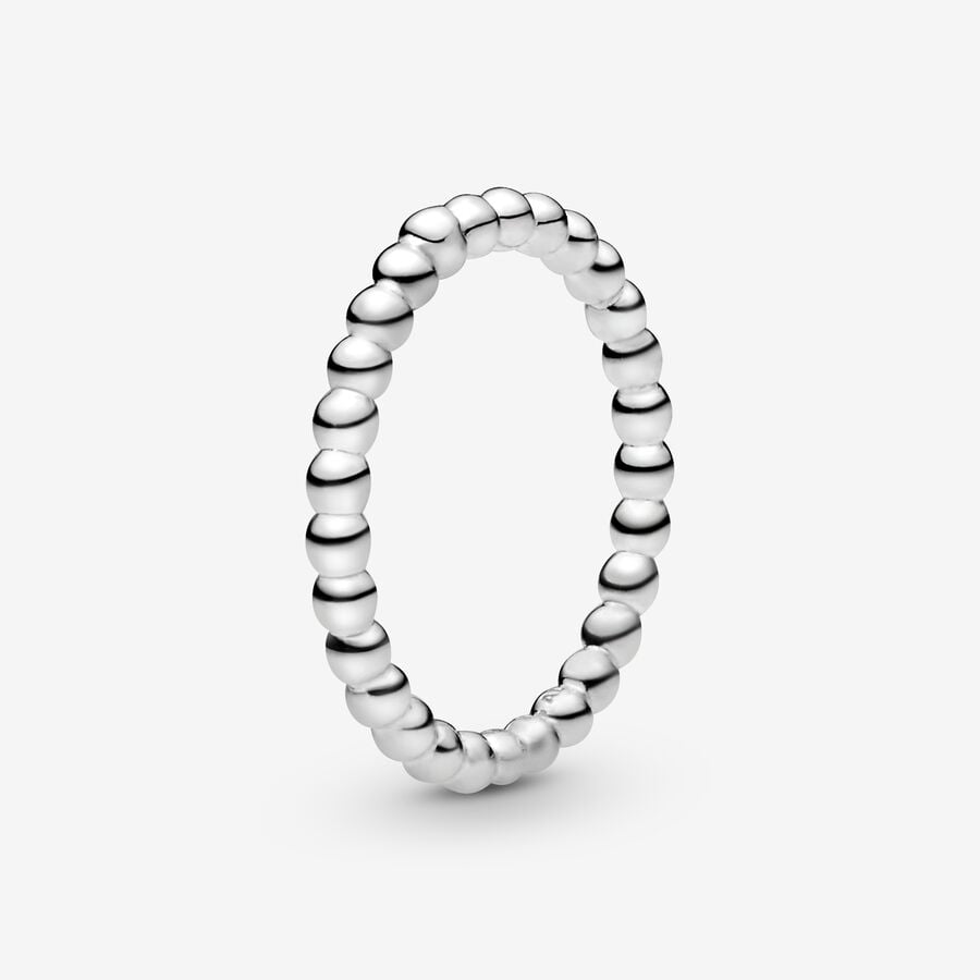 Pandora Beaded Band Silver | 814BGXZWQ