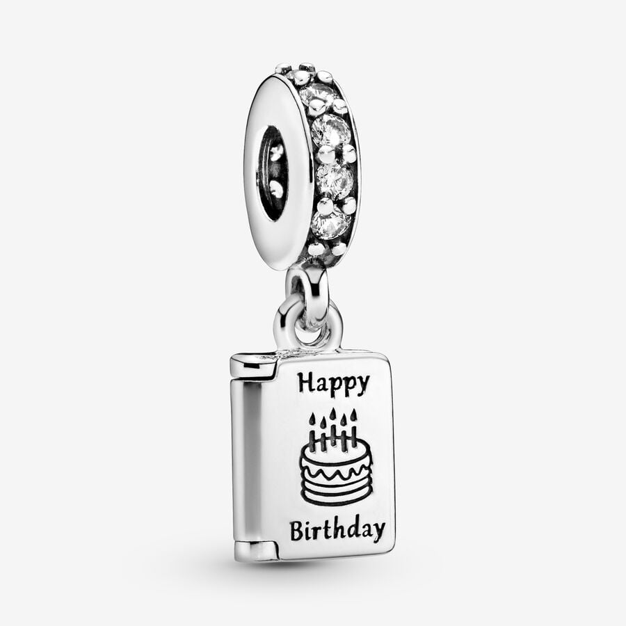 Pandora Birthday Card Dingla Silver | 291KVNROX