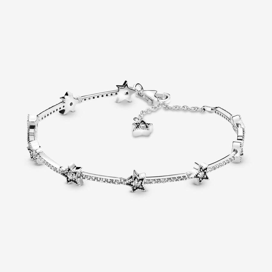 Pandora Celestial Stars Kedja Silver | 813DURQYW