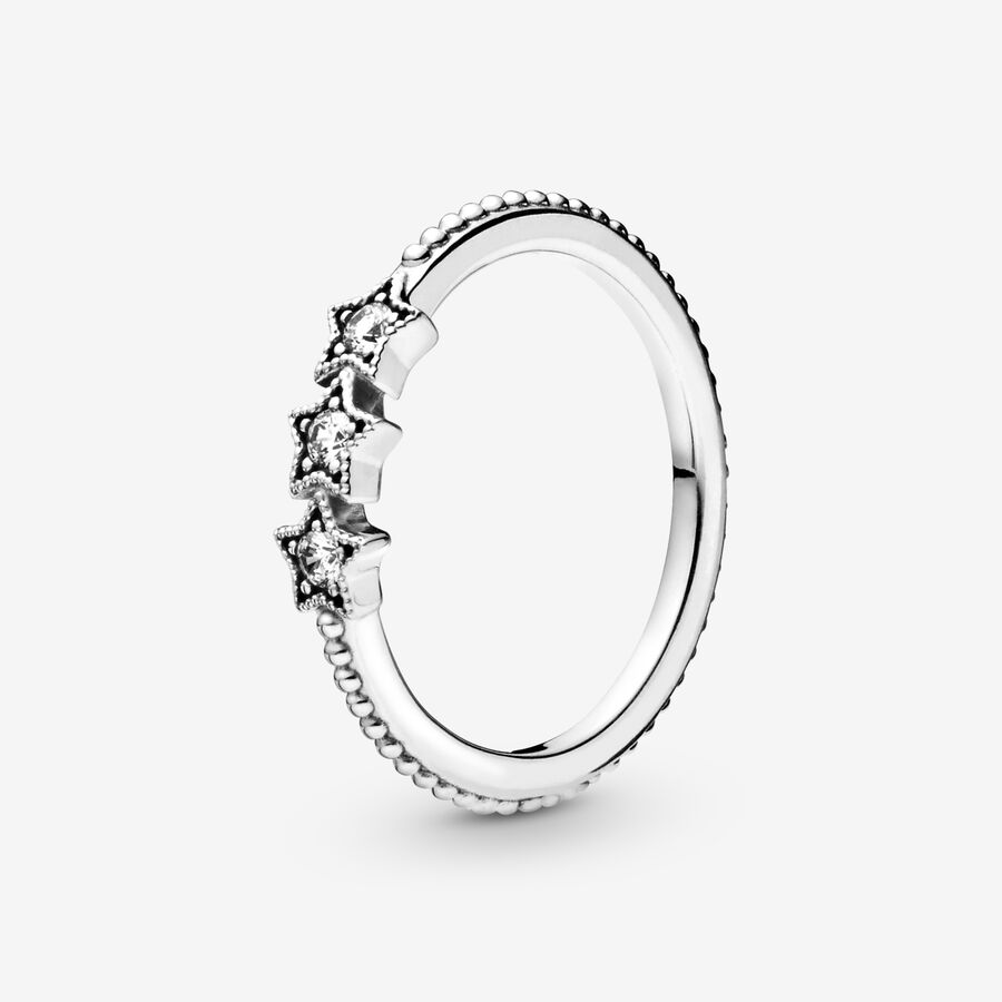 Pandora Celestial Stars Påstående Silver | 936QKPSAO