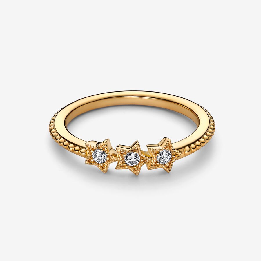 Pandora Celestial Stars Stapelbar Guld | 580TRASUX