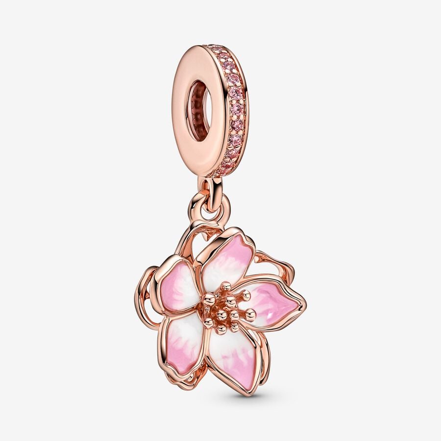 Pandora Cherry Blossom Dingla Rosa Guld | 260RYEXSI