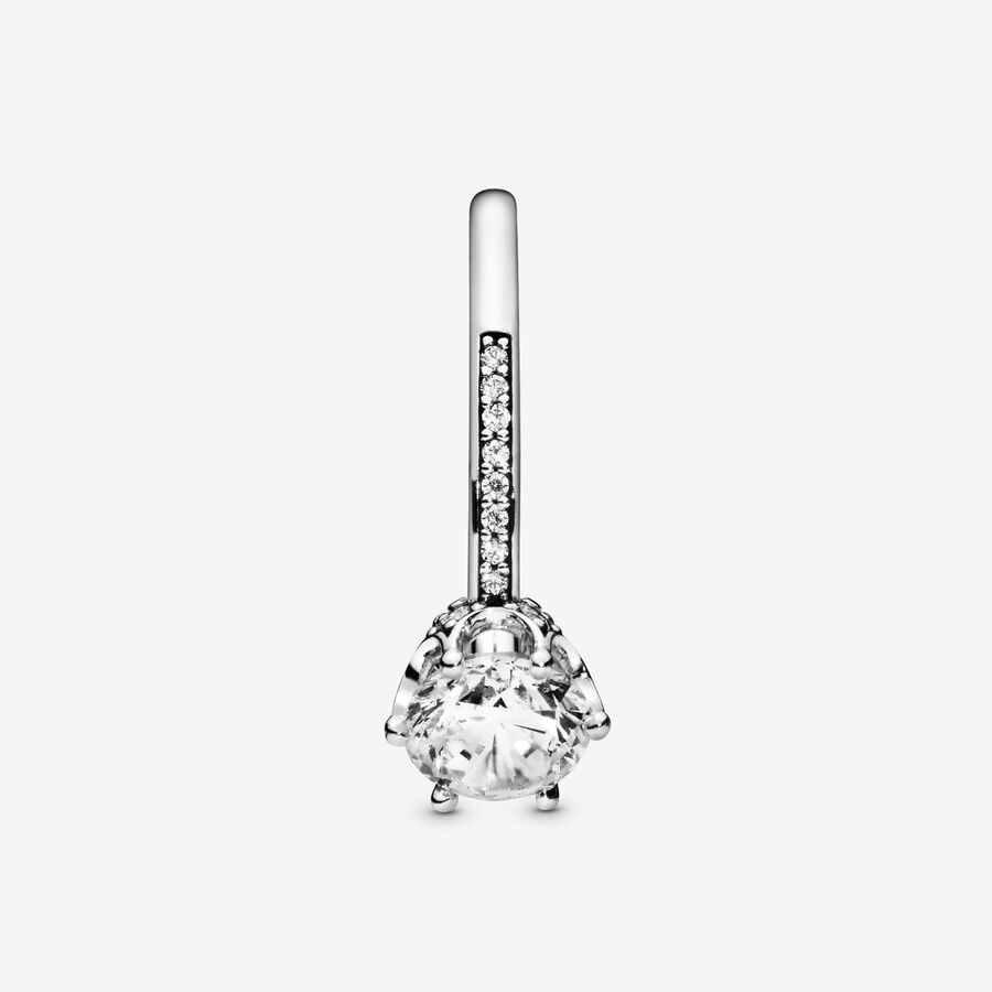 Pandora Clear Sparkling Crown Patiens Silver | 925OSLGHK