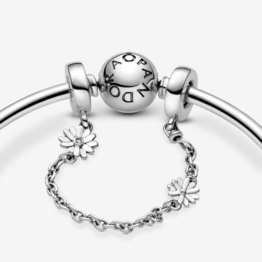 Pandora Daisy Flower Safety Silver | 370EYHGSQ