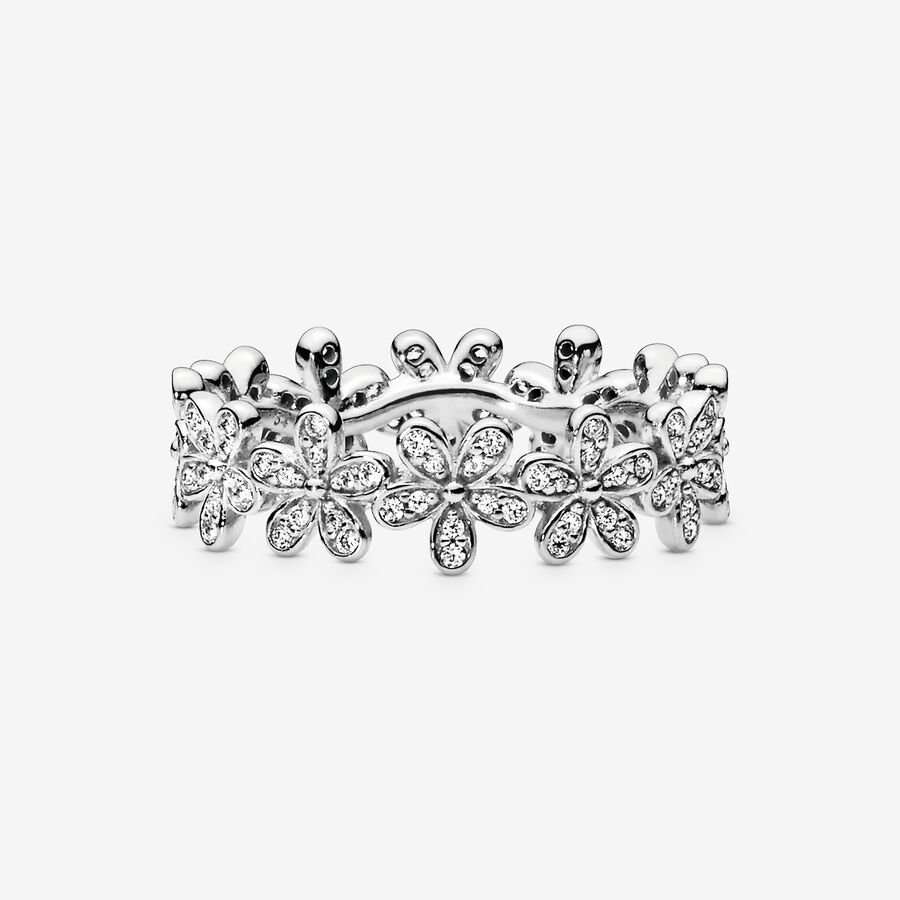 Pandora Dazzling Daisy Meadow with Clear CZ Band Silver | 485LOIDJF