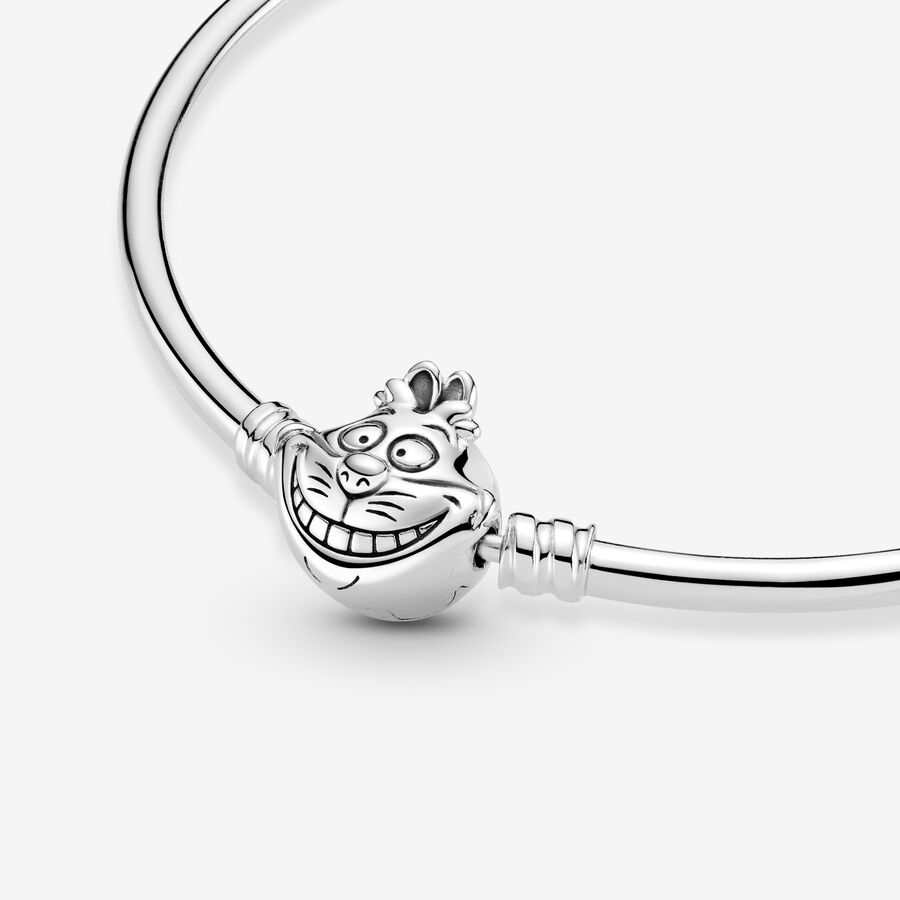 Pandora Disney Alice in Wonderland Cheshire Cat Clasp Moments Berlocker Silver | 602PYAFLT