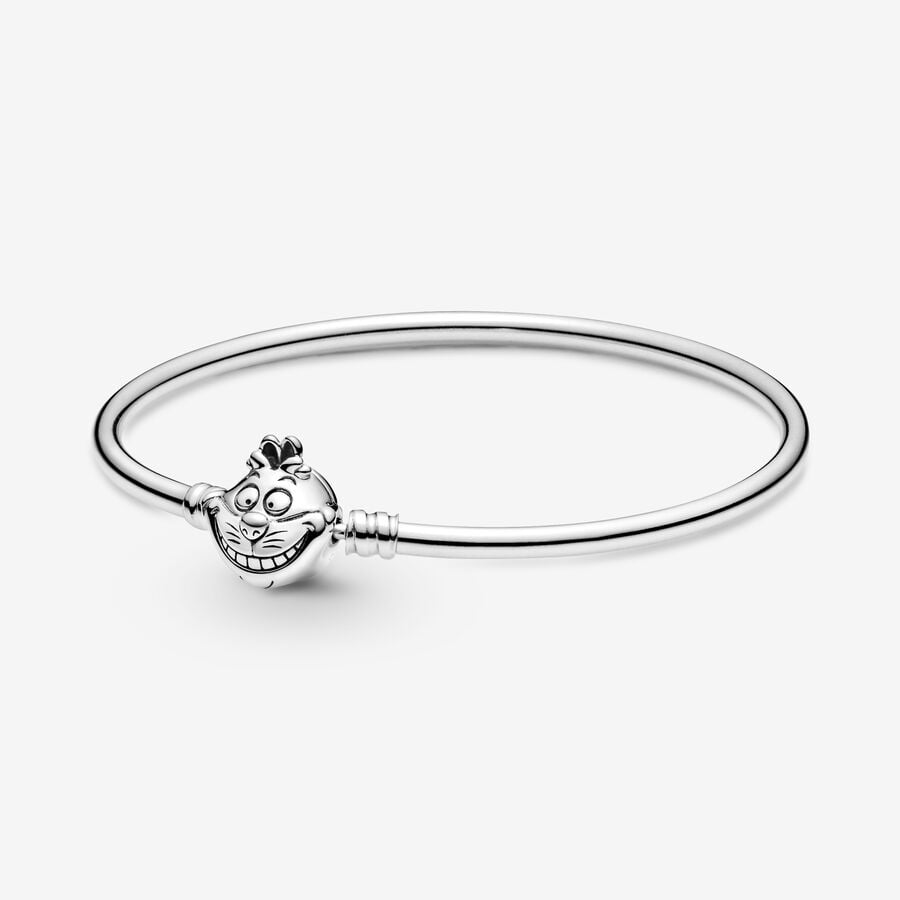 Pandora Disney Alice in Wonderland Cheshire Cat Clasp Moments Berlocker Silver | 602PYAFLT