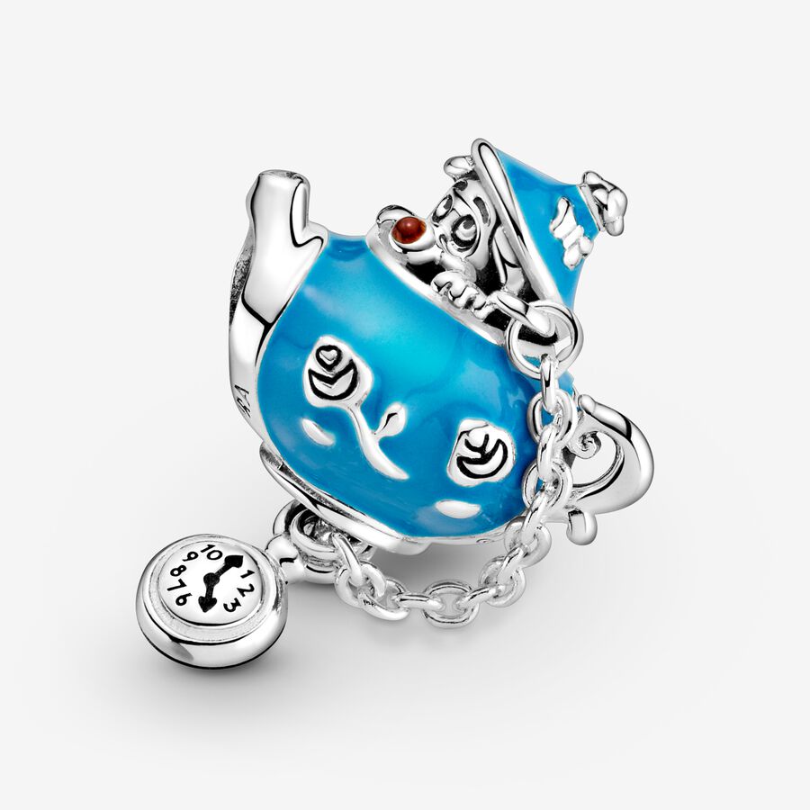 Pandora Disney Alice in Wonderland Unbirthday Party Teapot Dingla Silver | 069JHIYGX