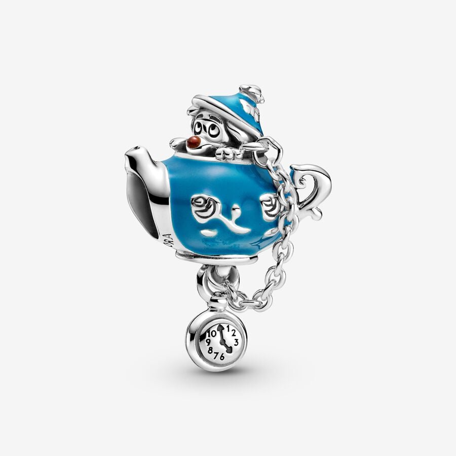 Pandora Disney Alice in Wonderland Unbirthday Party Teapot Dingla Silver | 069JHIYGX