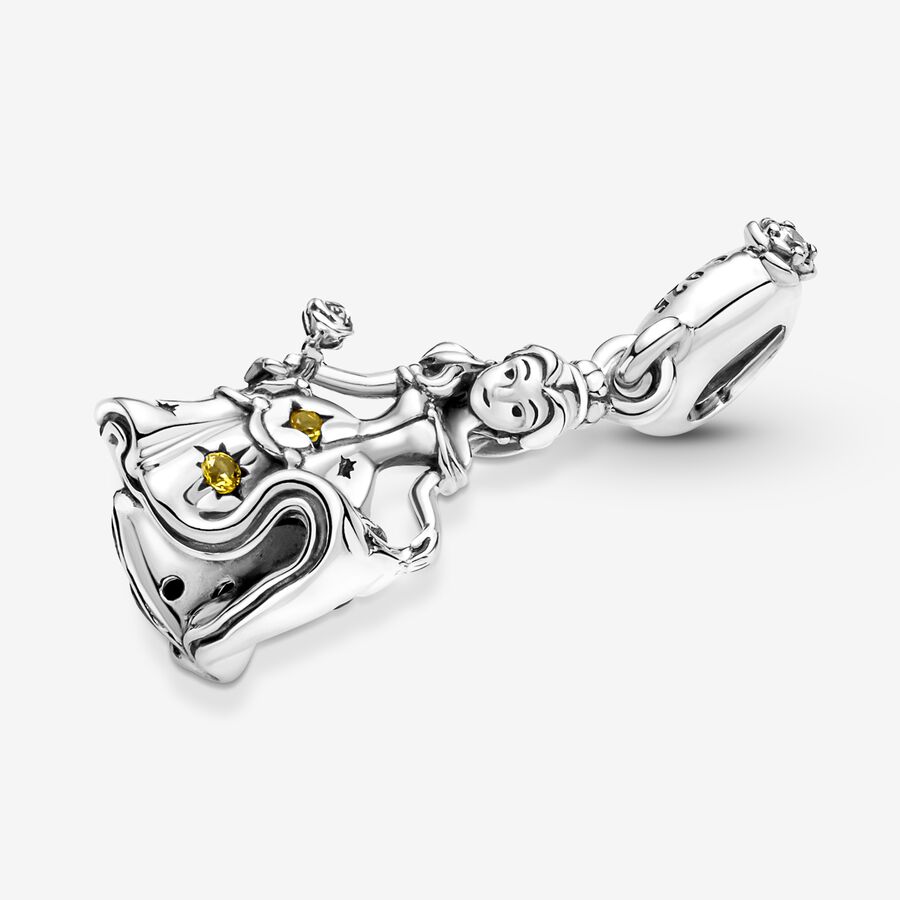 Pandora Disney Beauty the Beast Dancing Belle Dingla Silver | 026GJSMPX