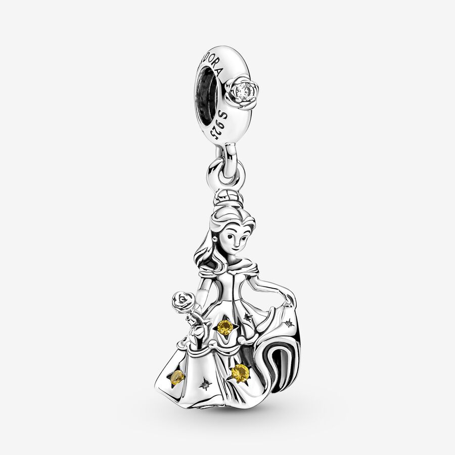 Pandora Disney Beauty the Beast Dancing Belle Dingla Silver | 026GJSMPX