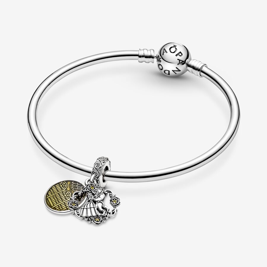 Pandora Disney Beauty the Beast Dancing Dingla Silver | 741HSDZQG