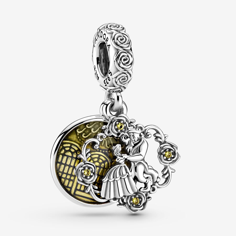 Pandora Disney Beauty the Beast Dancing Dingla Silver | 741HSDZQG