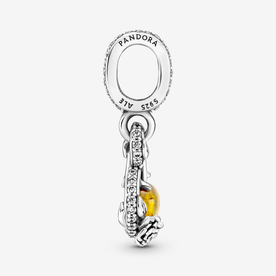 Pandora Disney Belle Infinity & Flower Hängen Silver | 802ADMLOC