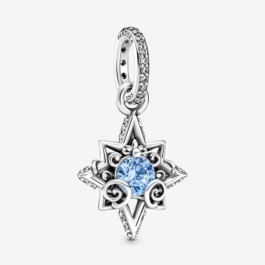 Pandora Disney Cinderella Blue Star Hängen Silver | 049OSZIWC