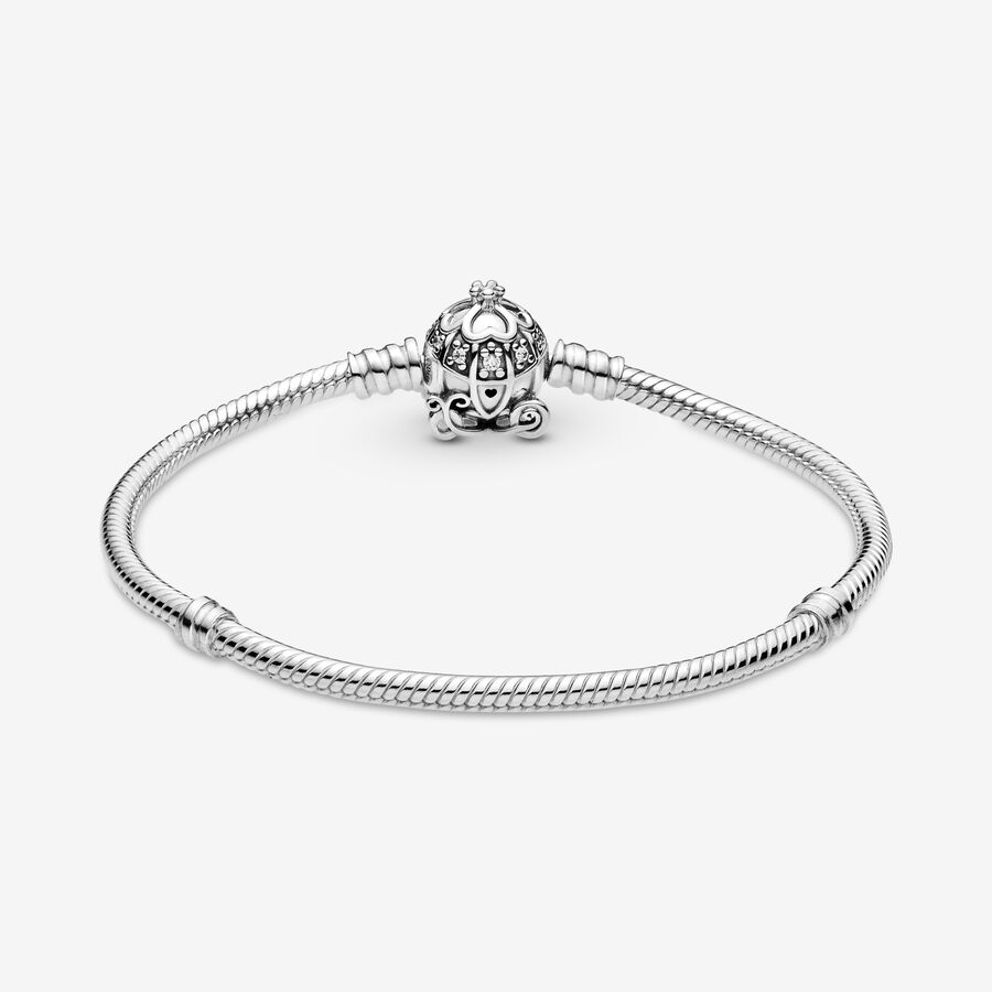 Pandora Disney Cinderella Pumpkin Coach Clasp Moments Berlocker Silver | 216HVUSWR