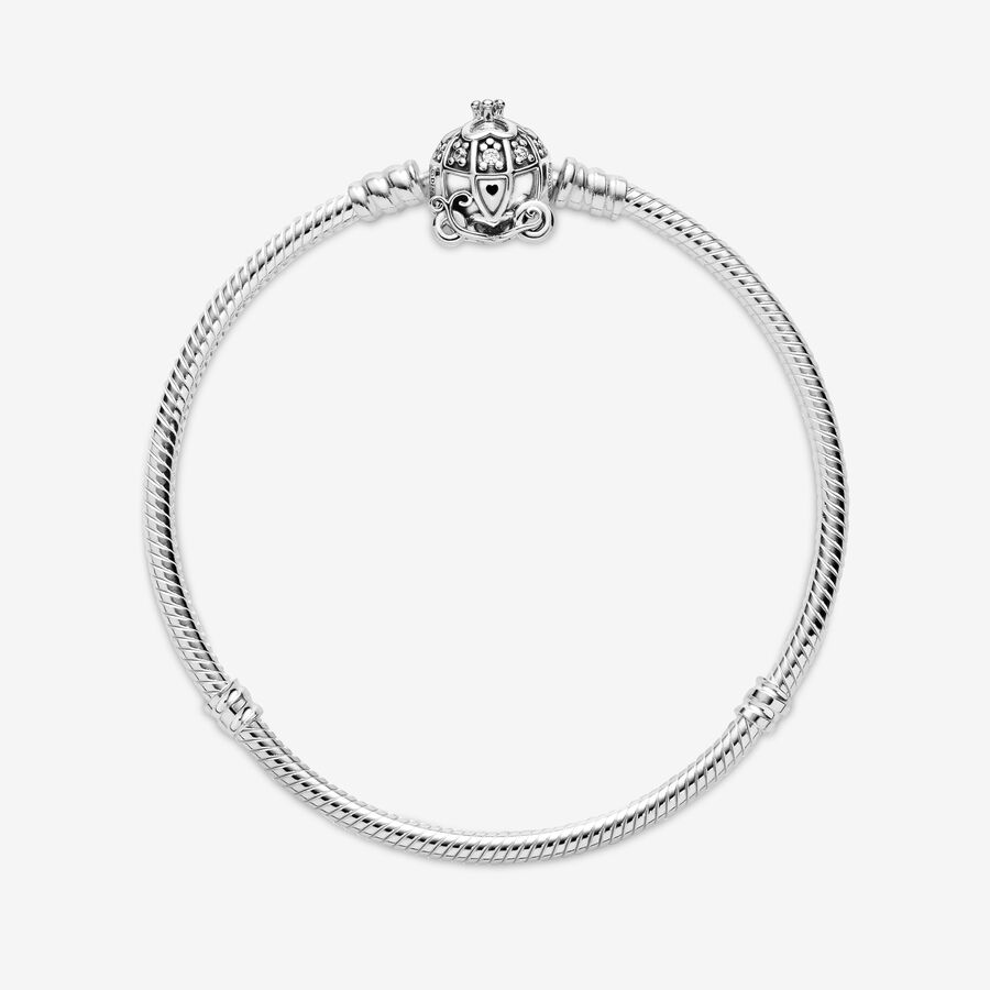 Pandora Disney Cinderella Pumpkin Coach Clasp Moments Berlocker Silver | 216HVUSWR