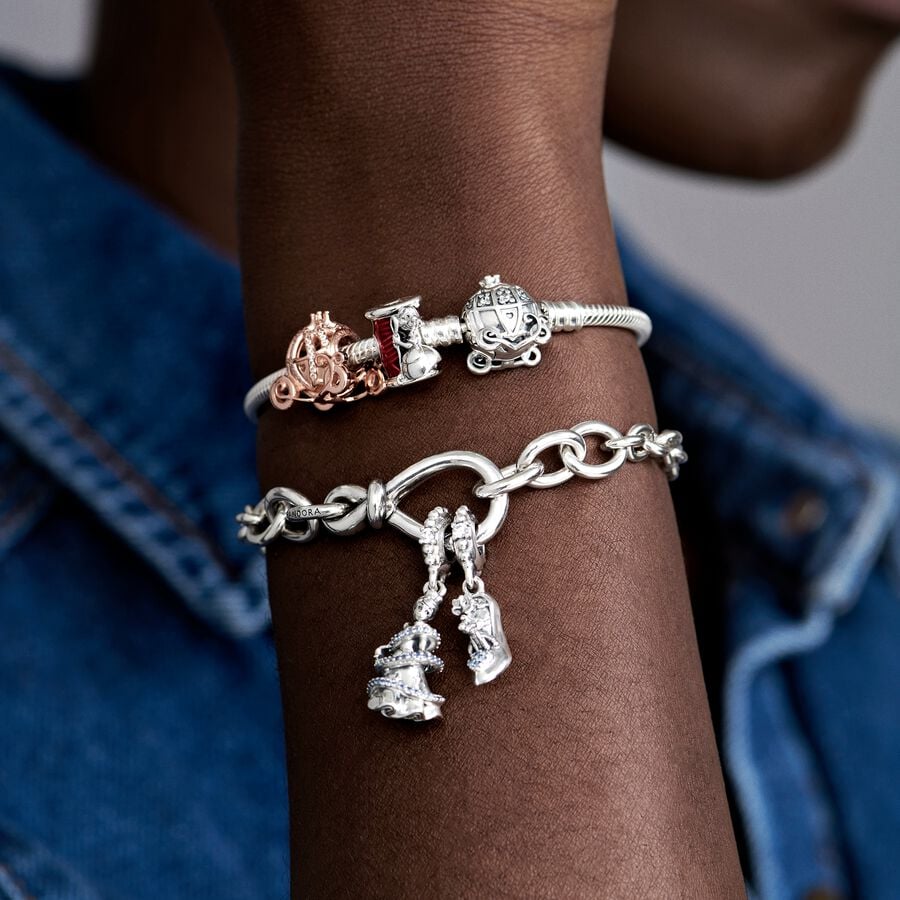 Pandora Disney Cinderella Pumpkin Coach Clasp Moments Berlocker Silver | 810YUSWPX