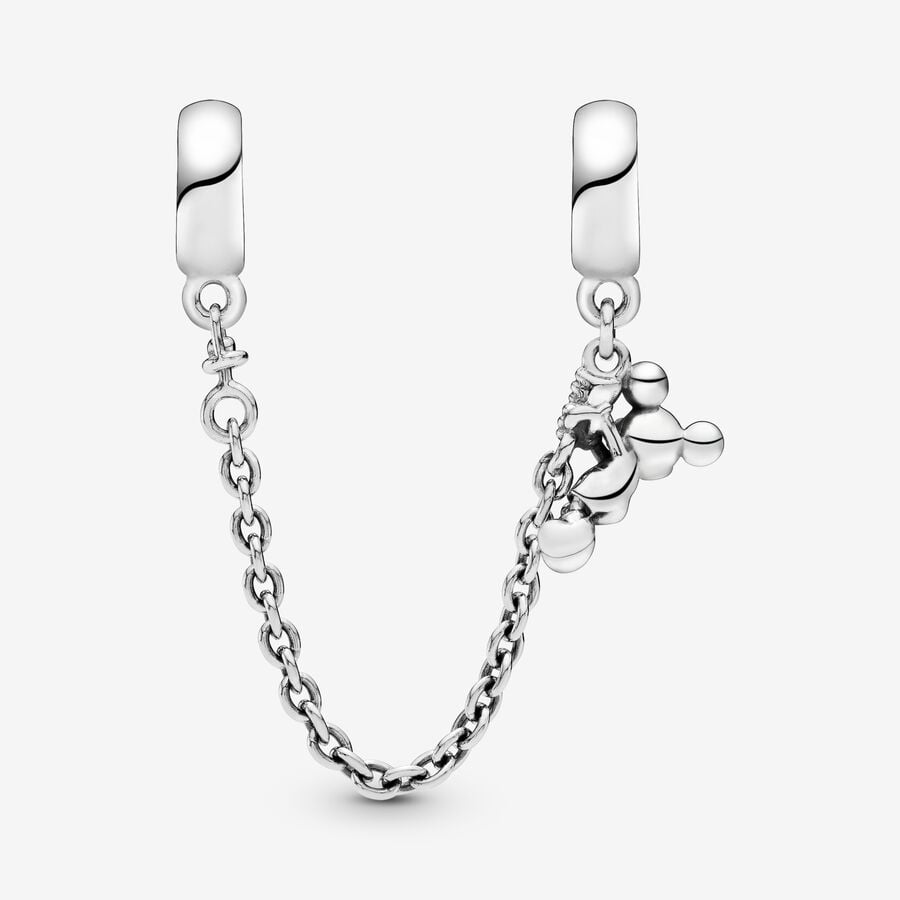 Pandora Disney Climbing Mickey Chain Safety Silver | 478SDXFZA