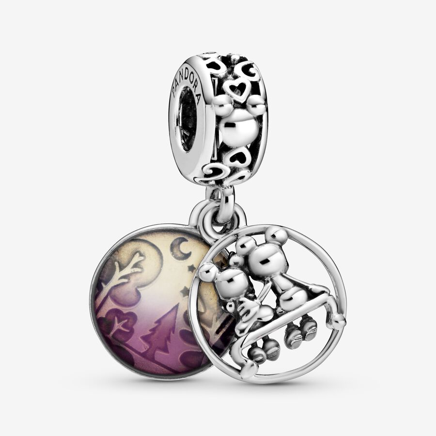 Pandora Disney Mickey Mouse & Minnie Mouse Happily Ever After Dingla Silver | 918SYKJFU