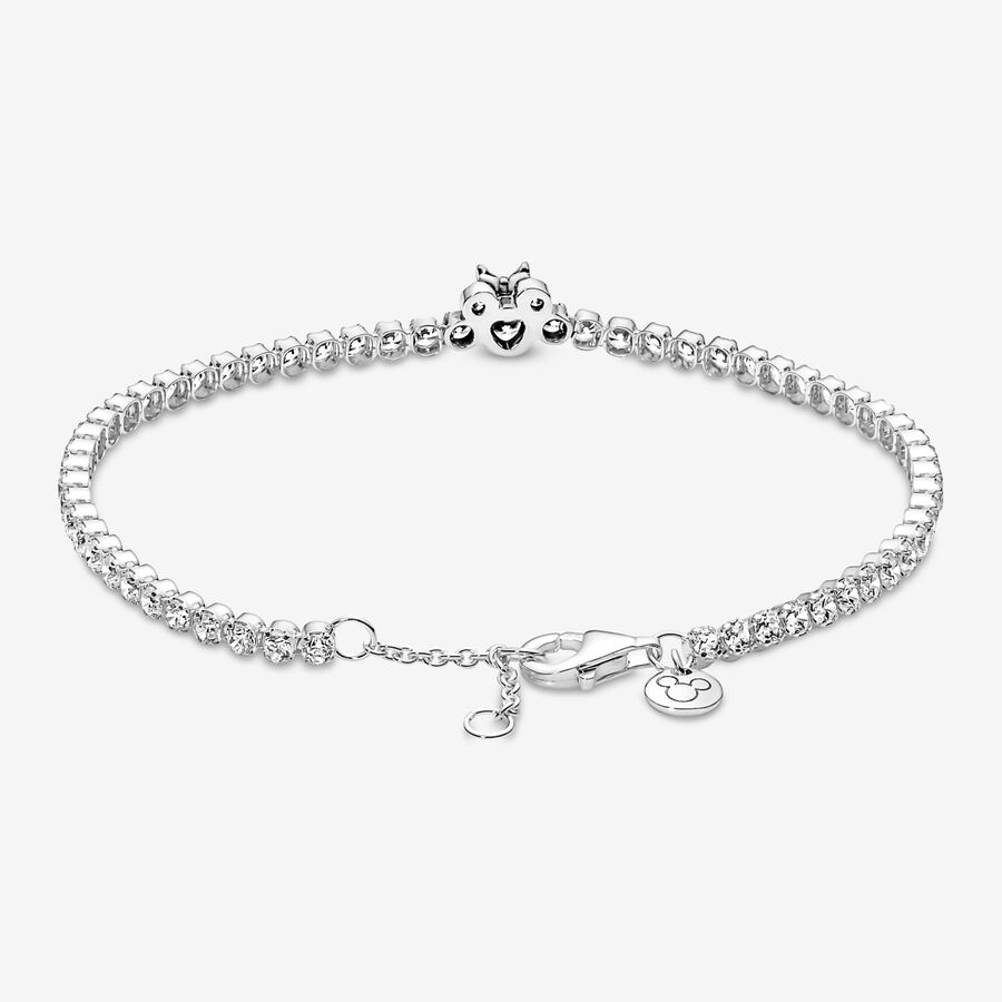 Pandora Disney Minnie Mouse Tennis Kedja Silver | 706WGVEUT