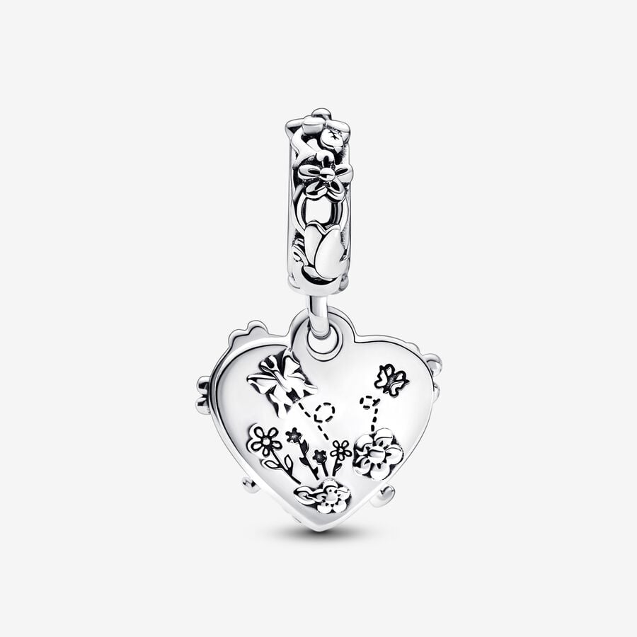 Pandora Disney Winnie the Pooh & Piglet Double Dingla Silver | 496PLYGIE