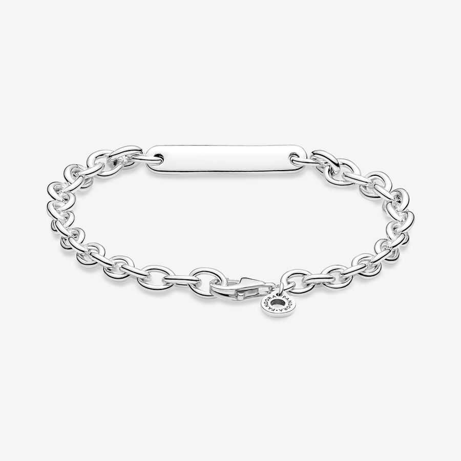 Pandora Engravable Bar Non-Charms Silver | 927SVHENX