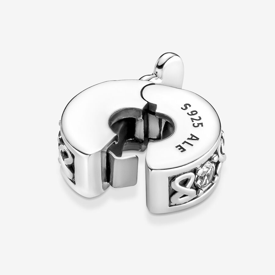 Pandora Family Always Pave Clip Clips Silver | 143WRQUNP