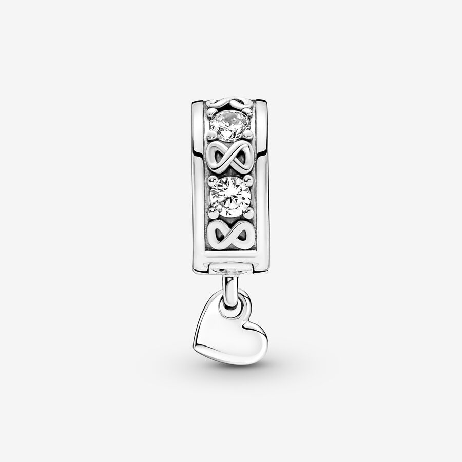 Pandora Family Always Pave Clip Clips Silver | 143WRQUNP