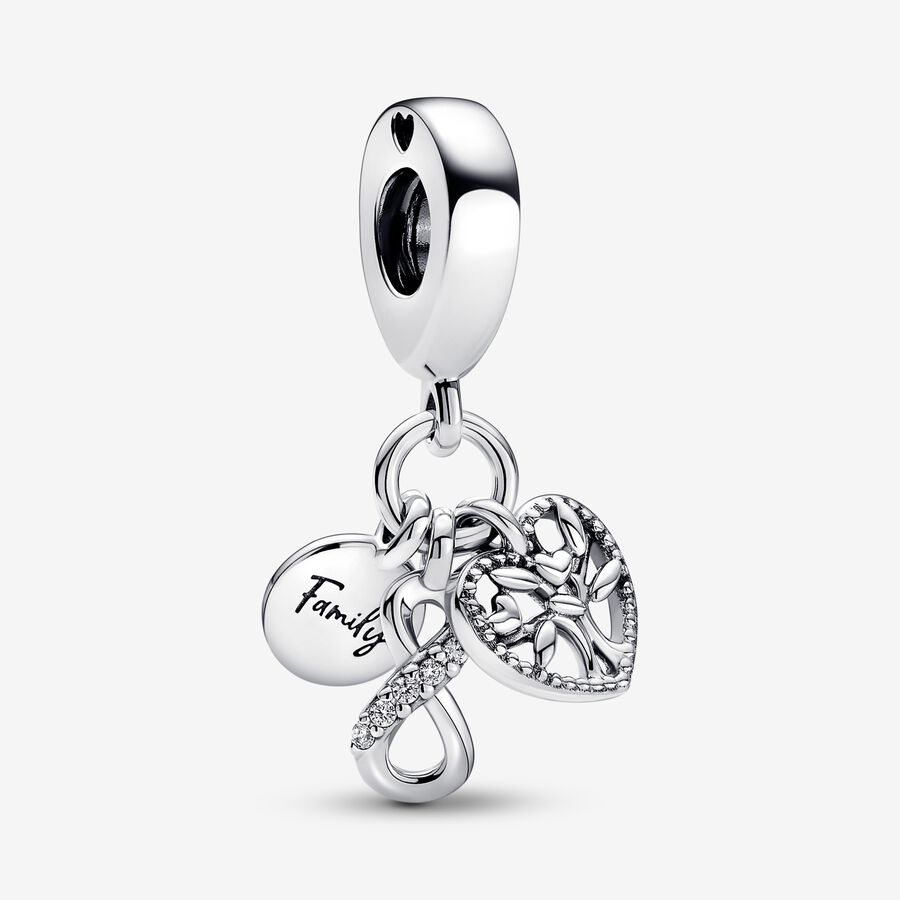 Pandora Family Infinity Keychain Berlocker Olika Färger | 647ENJDPM