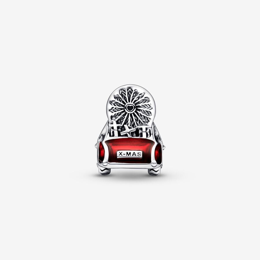 Pandora Festive Car & Christmas Tree Berlocker Silver | 436HUZNBM