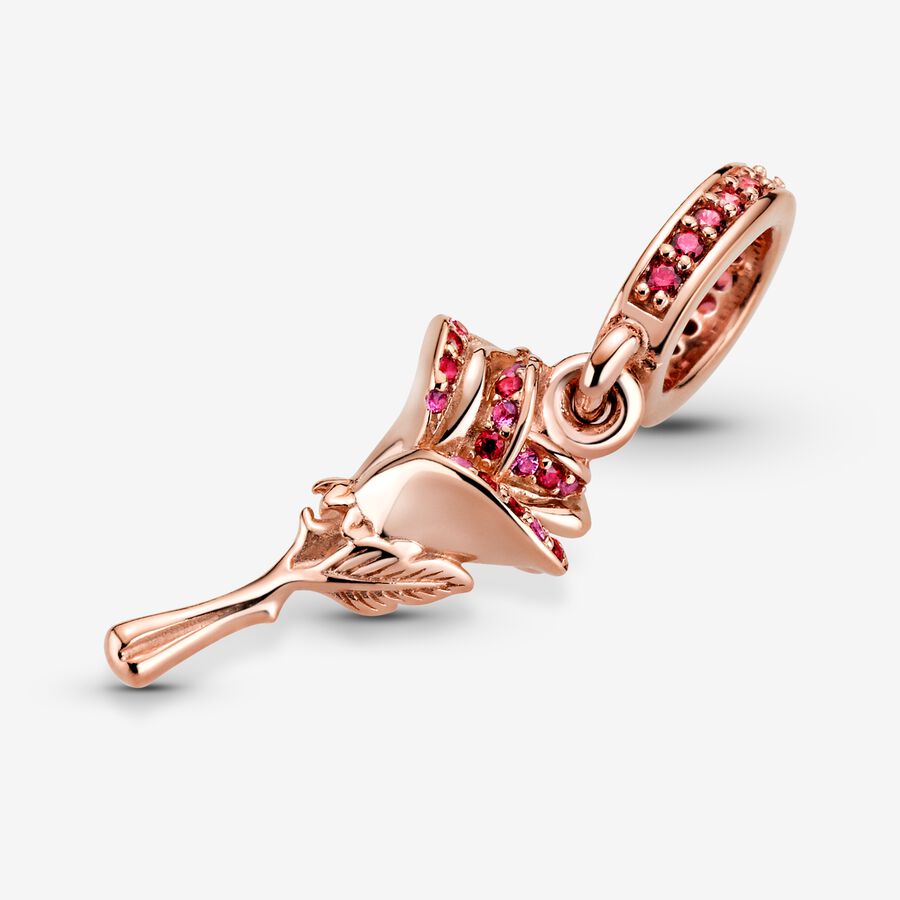 Pandora Flower Dingla Rosa Guld | 602EBTLYG