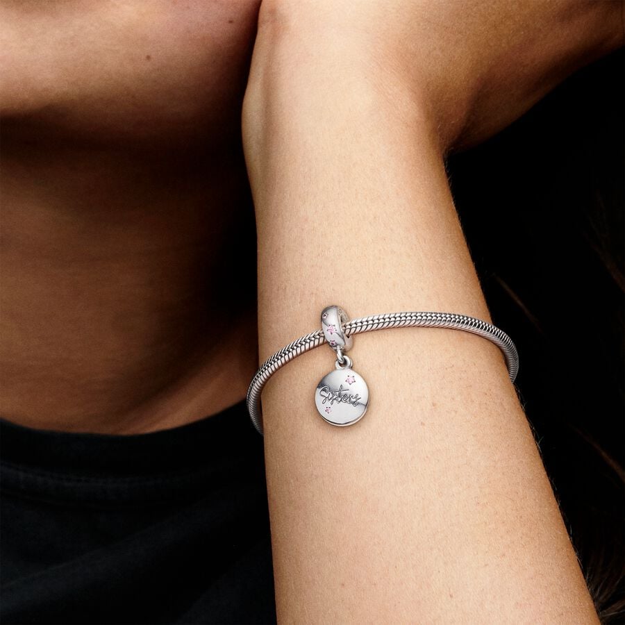 Pandora Forever Sisters Dingla Silver | 854OEPCQK