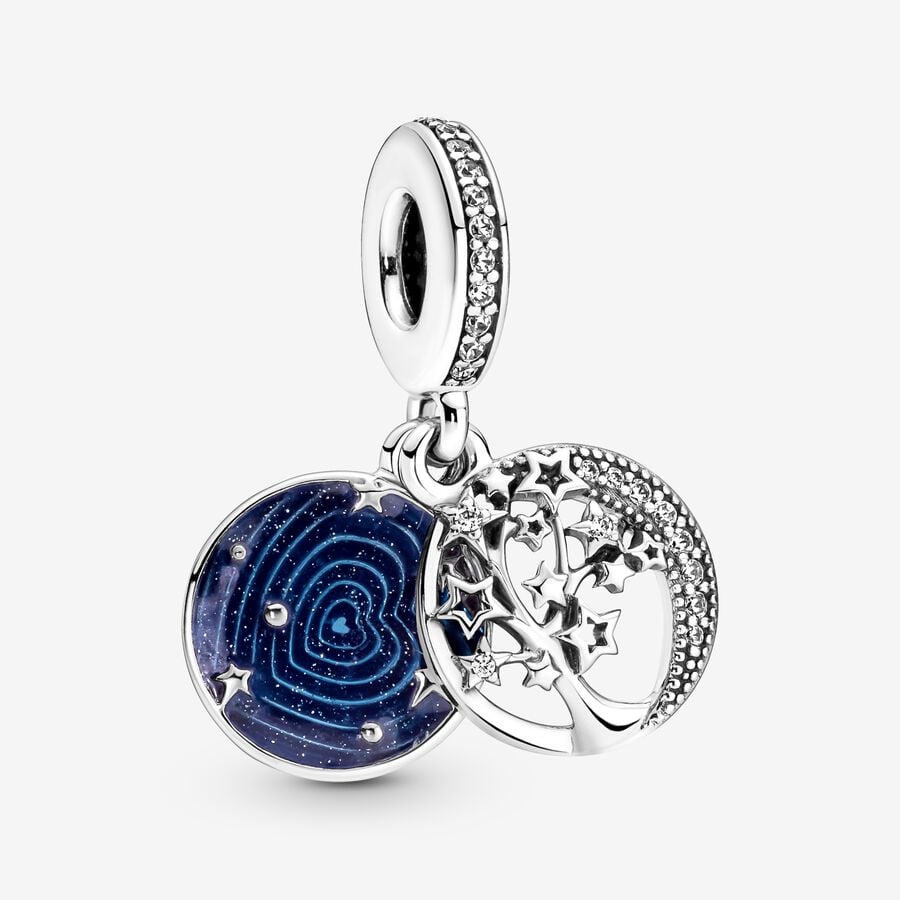 Pandora Galaxy Moon Set Berlocker Olika Färger | 354QIKLRE