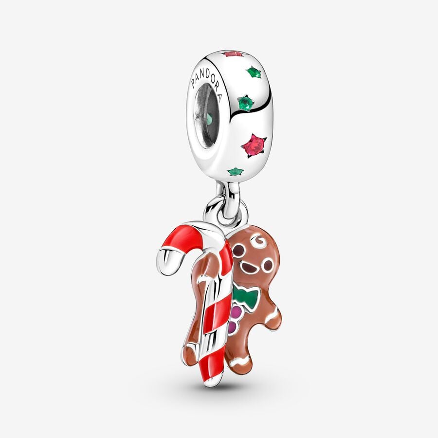 Pandora Gingerbread Man Dingla Silver | 183XNWYFO