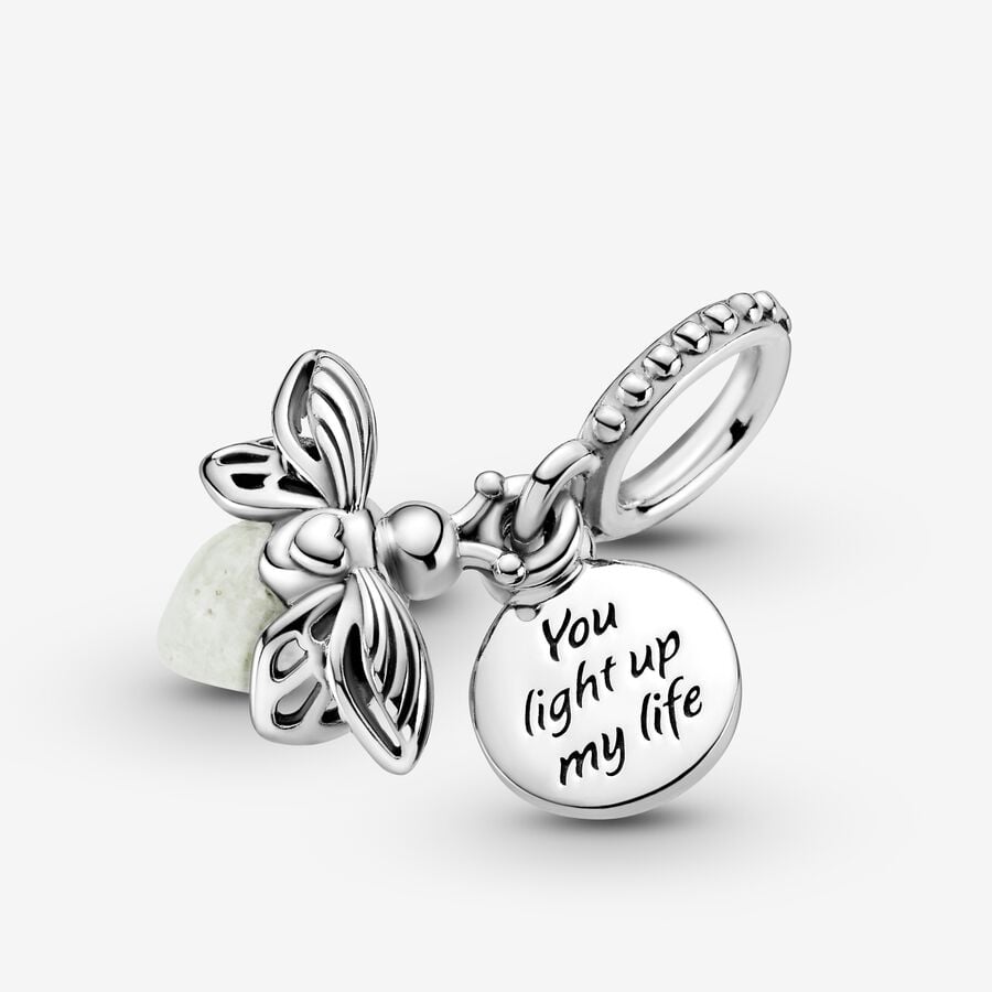 Pandora Glow-in-the-dark Firefly Berlocker Silver | 209WPOQKL