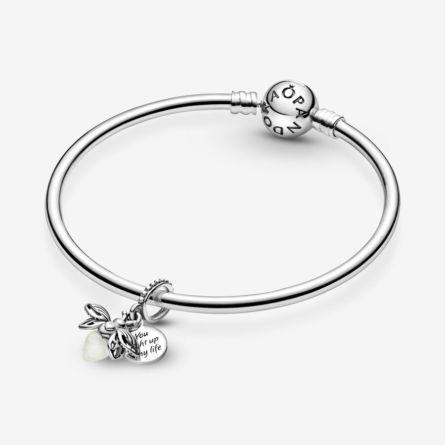 Pandora Glow-in-the-dark Firefly Berlocker Silver | 209WPOQKL