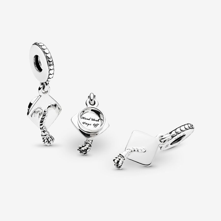 Pandora Graduation Cap Dingla Silver | 875VOEGMQ