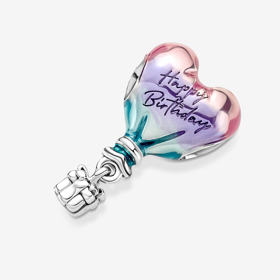 Pandora Happy Birthday Hot Air Balloon Berlocker Silver | 529YOUWVF