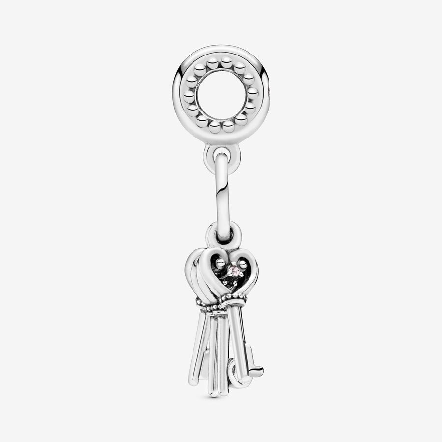 Pandora Keys of Love Dingla Silver | 605CFNMQZ