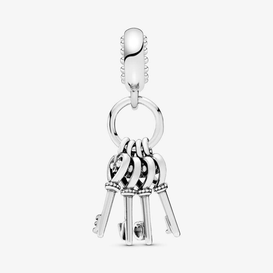 Pandora Keys of Love Dingla Silver | 605CFNMQZ