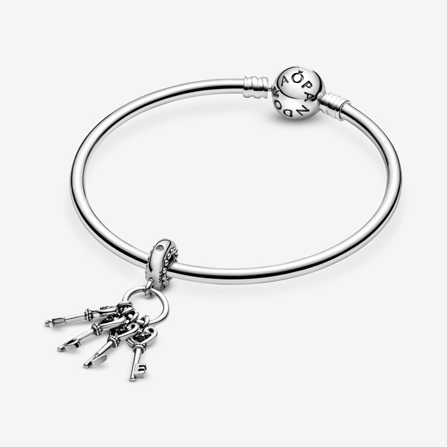 Pandora Keys of Love Dingla Silver | 605CFNMQZ