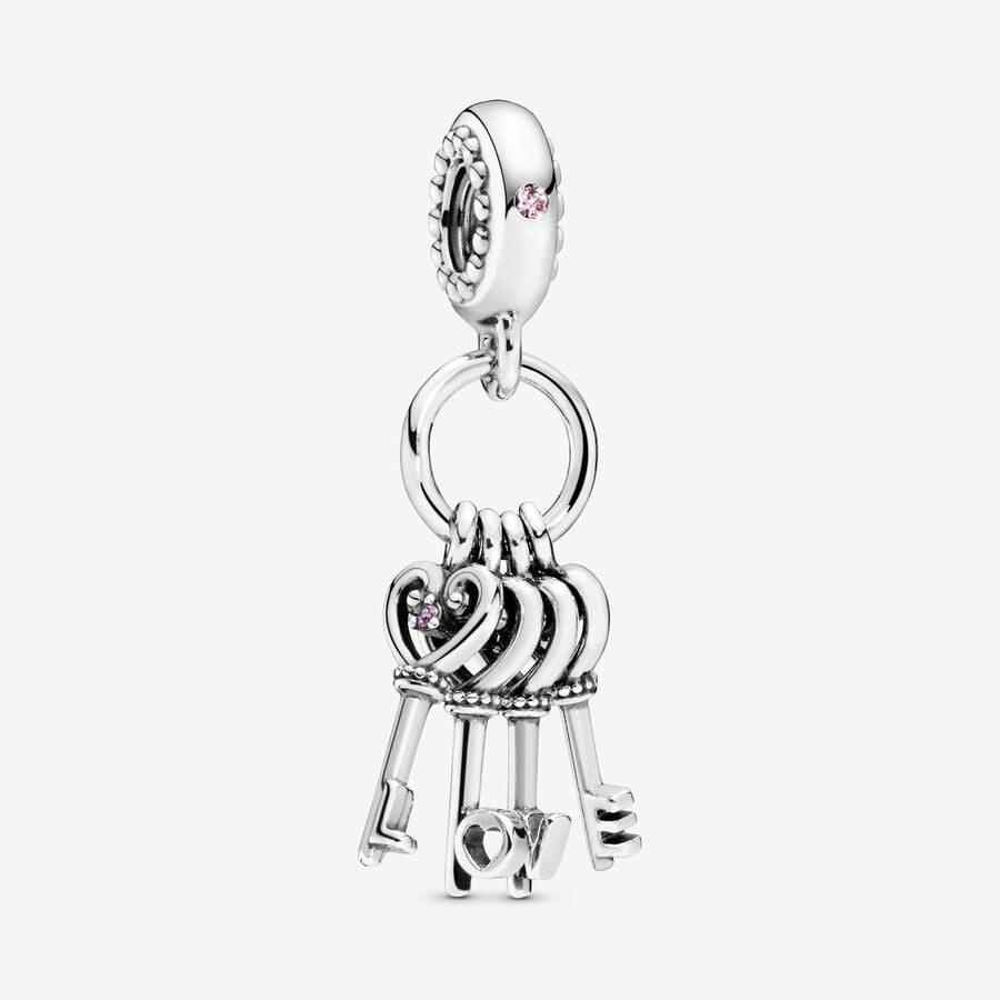 Pandora Keys of Love Dingla Silver | 605CFNMQZ