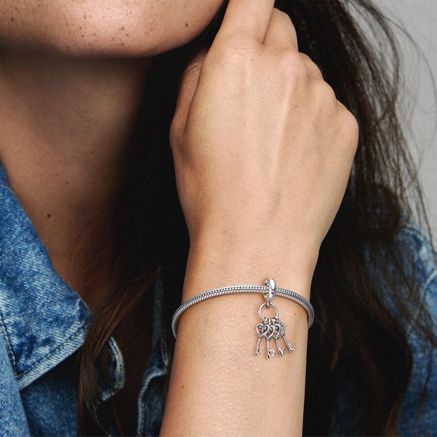 Pandora Keys of Love Dingla Silver | 970MTQUEH