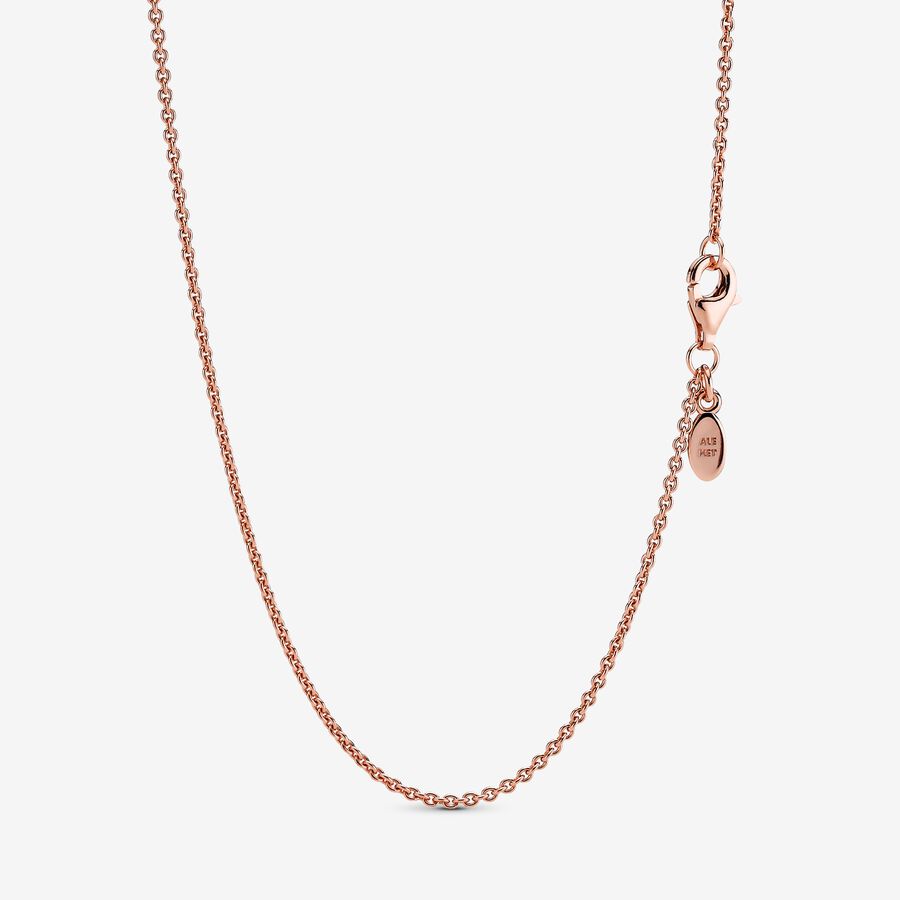 Pandora Klassiska Cable Berlocker Rosa Guld | 273MDFPUL