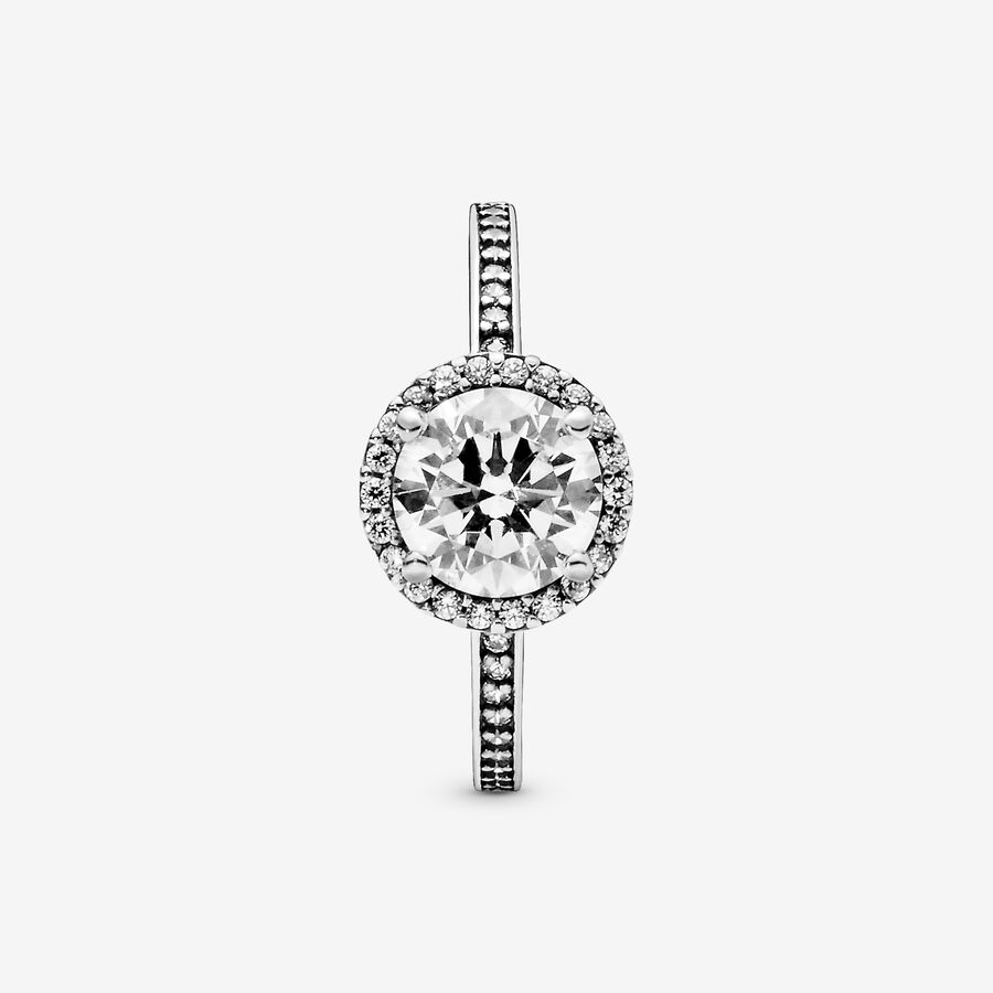 Pandora Klassiska Elegance with Cubic Zirconia Patiens Silver | 164POXNHK