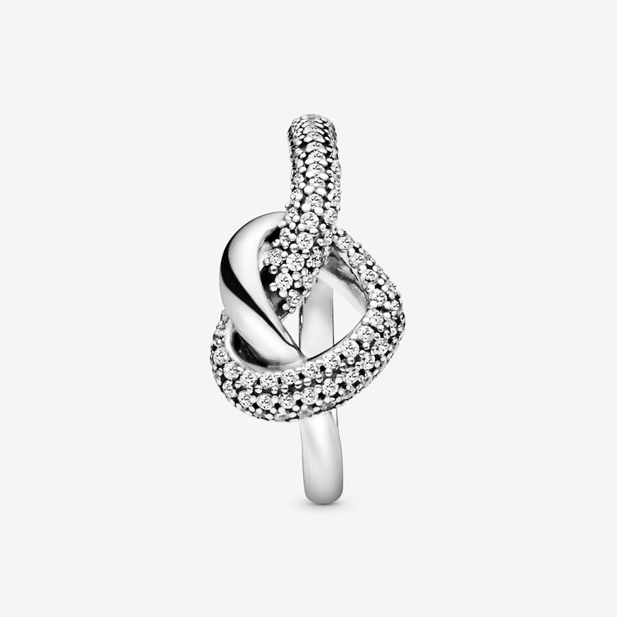 Pandora Knotted Hjärta Silver | 059WZDNSC